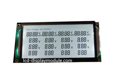 Tiga Baris Seri TN LCD Panel Layar 52 Digit Monokrom Segmen White LED