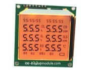 Warna Oranye LED LCD Panel Layar Disesuaikan FSTN Segmen Monokrom 3.3V