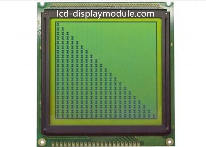 62,69 * 62,69 mm Melihat Modul Layar LCD STN Dengan Kuning Hijau Lampu Latar 5.0V