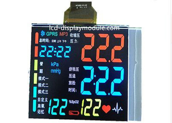 Resolusi Tinggi Dot Matrix LCD Display Modul Putih LED VA Segmen FPC Type