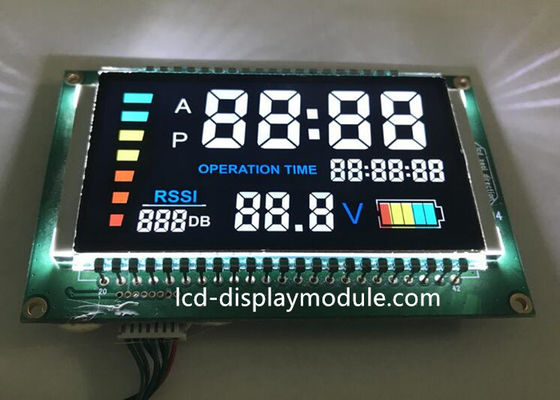 Konektor PIN VA 7 Segmen LCD, Alat Rumah Tangga Negatif Tampilan Segmen LCD